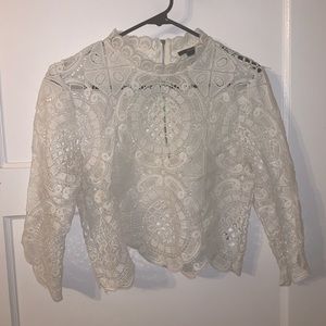 White lace top
